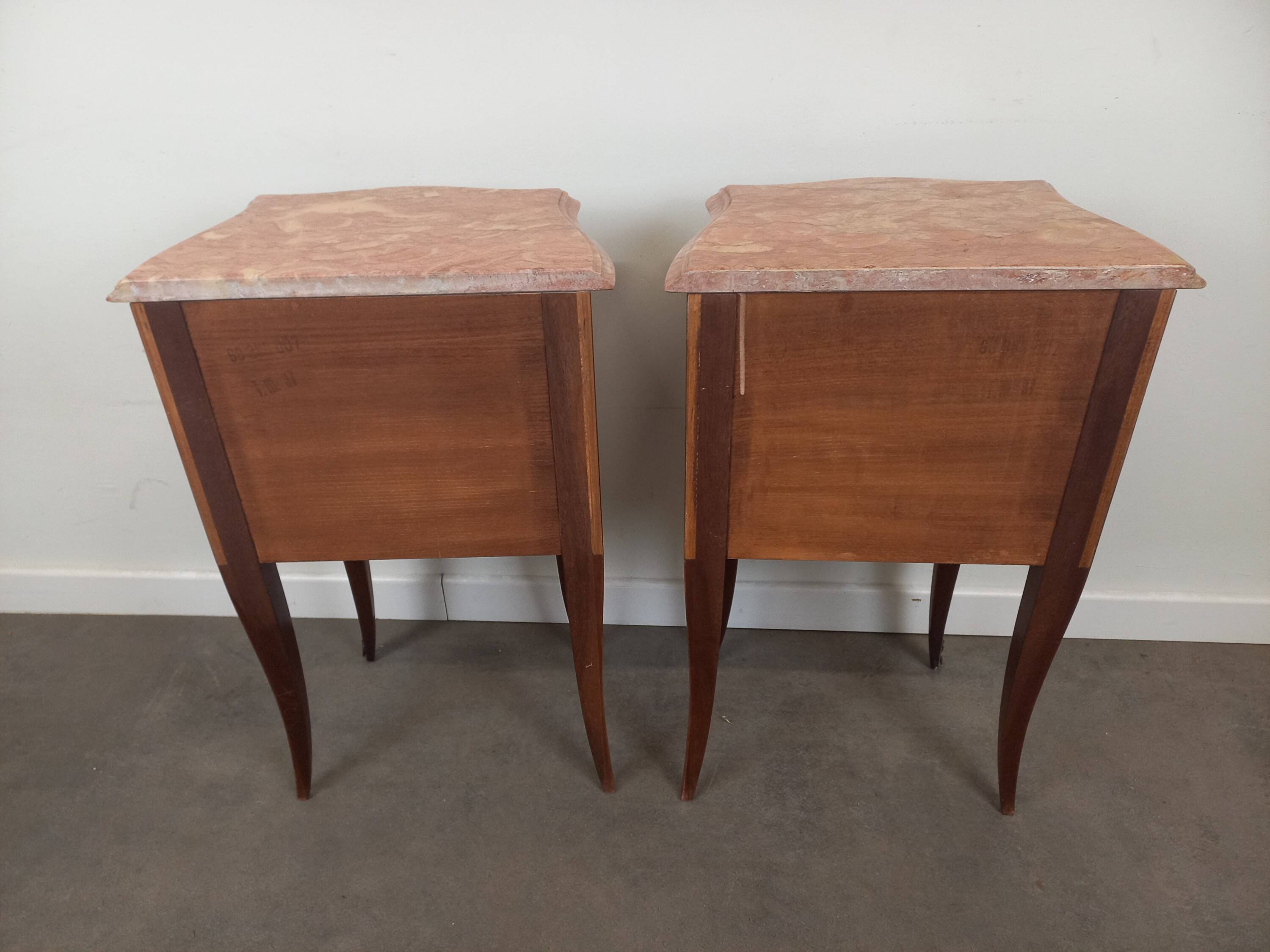Pair of Louis XV style bedside tables