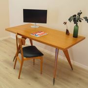Oak desk, Italian design, 1970s, manufactured in Italy