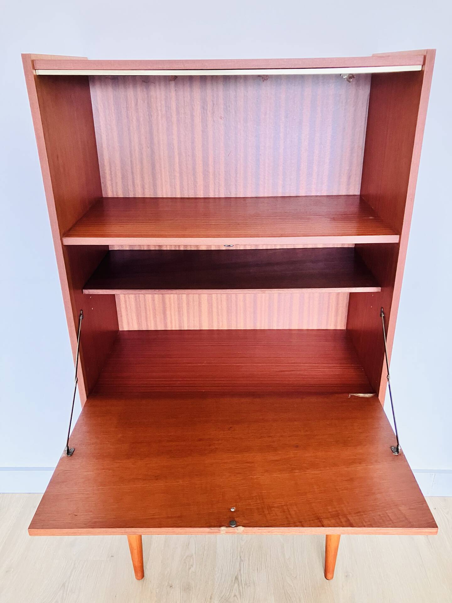 Wood veneer secretary from the 1970s.