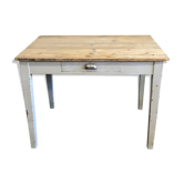 Table de ferme à tiroir