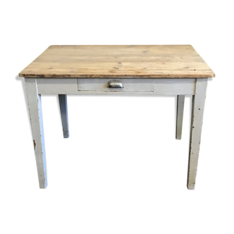 Farm table with drawer