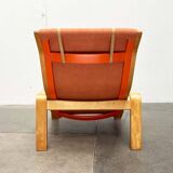 Mid-century modern Pulkka lounge chair by Ilmari Lappalainen for Asko, 1960s.