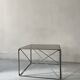 Smoked glass and chrome designer coffee table by Max Sauze, Isocèle collection, 1970
