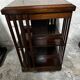 Revolving bookcase in mahogany and marquetry - art deco