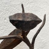 Wall lamp in wrought iron.