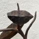 Wall lamp in wrought iron.