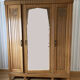 Old wardrobe-wardrobe in solid oak light art deco