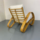 Fauteuil en rotin de Rohé Noordwolde, années 1950