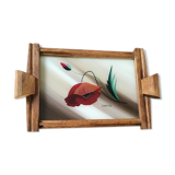 Vintage poppy platter