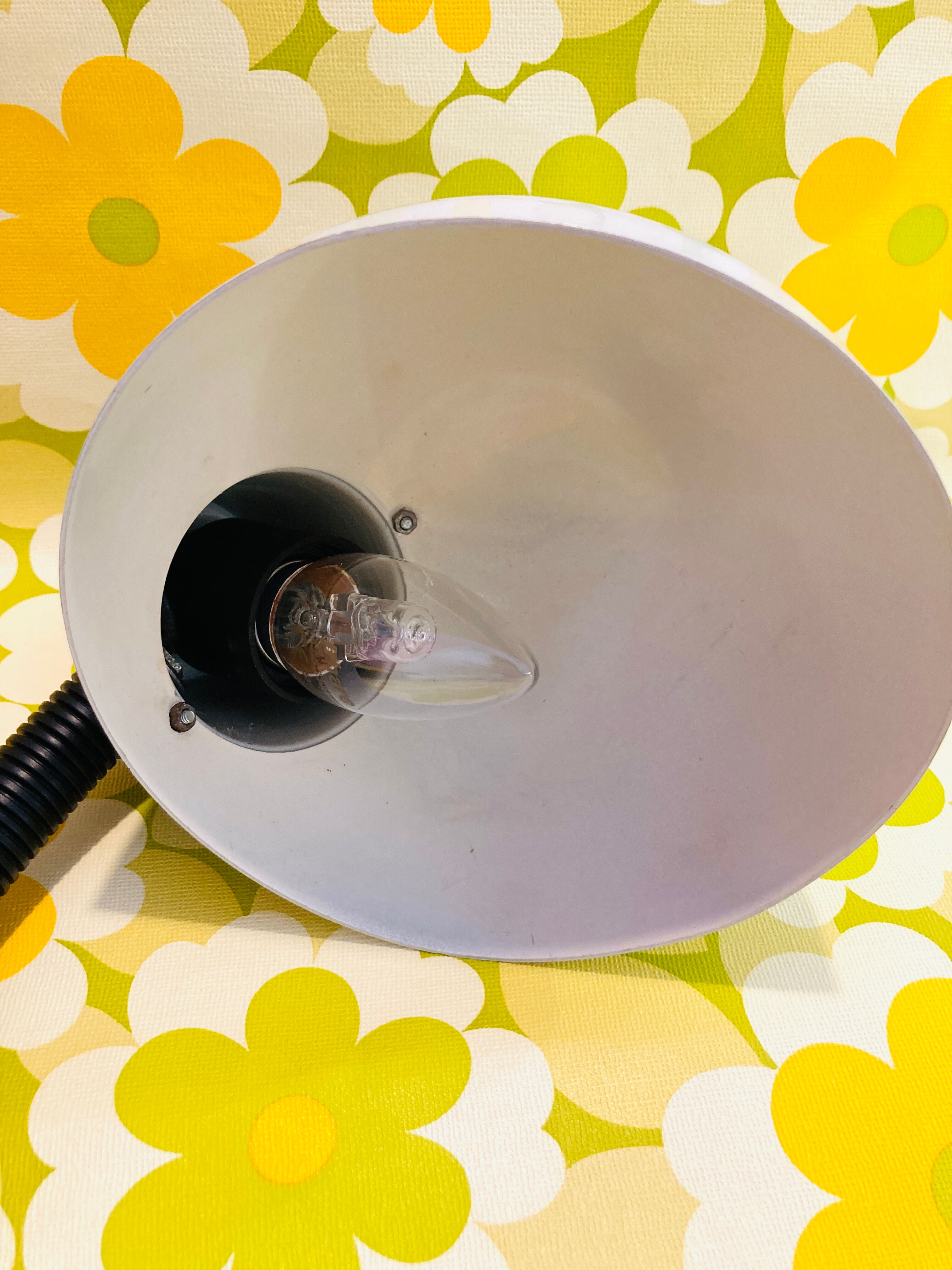 Light gray lamp of the 60s-70s articulated