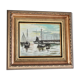 Marine painting oil painting on signed canvas