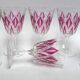 6 red wine glasses VMC Reims Harlequin