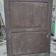 Ancienne armoire parisienne rustique patinée blanche en chêne et sapin