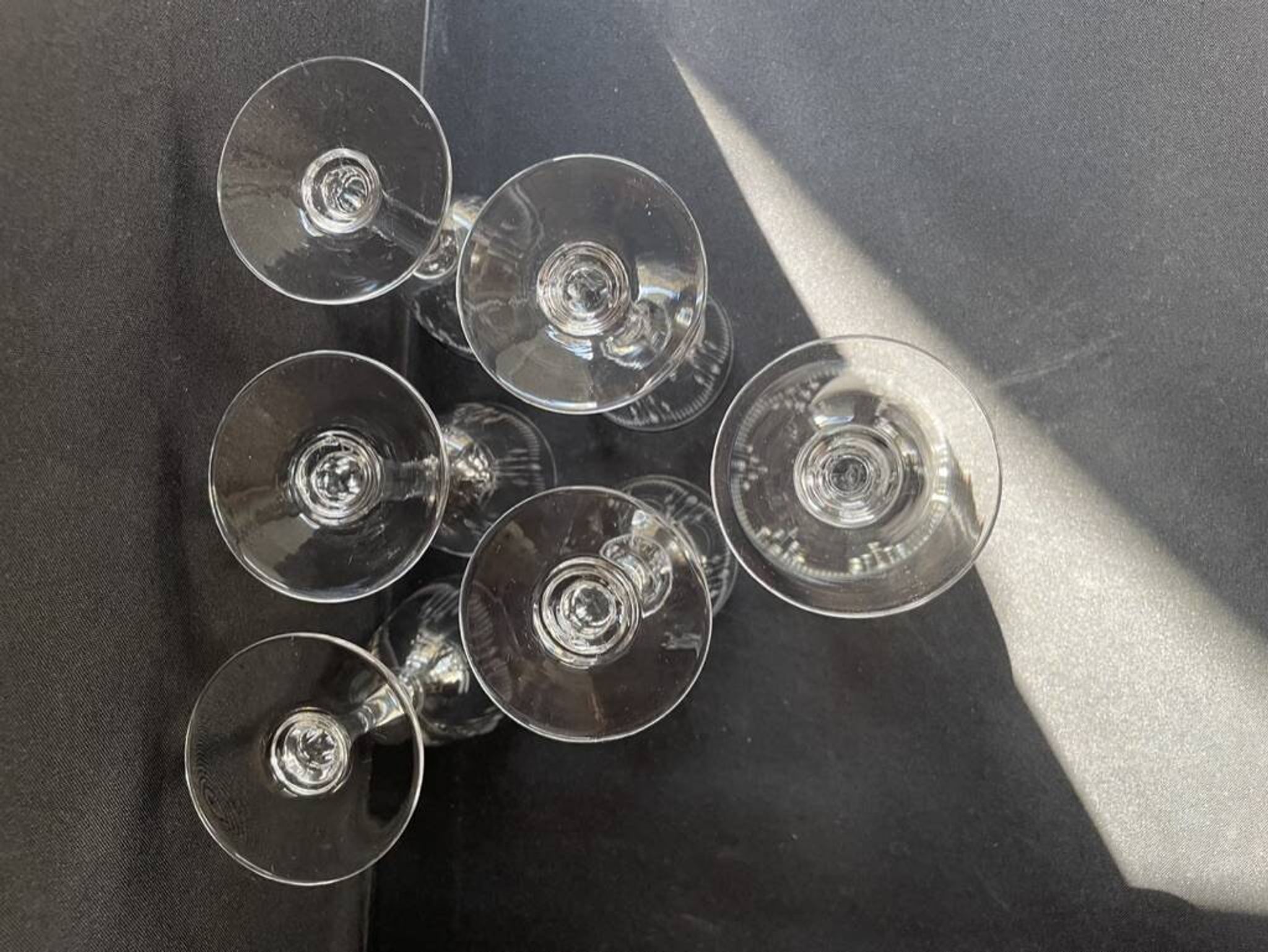 6 verres à vin Baccarat service Molière