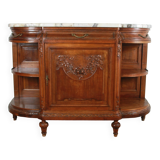 Half-moon shaped serving trolley