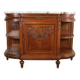 Half-moon shaped serving trolley
