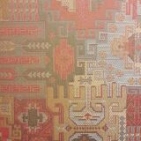 Pair of armchairs, fabric kilim