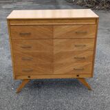 Commode vintage 1960 pied compas