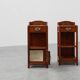 Pair Art Nouveau Nightstands with marble top by Paul Alexandre Dumas, Franc