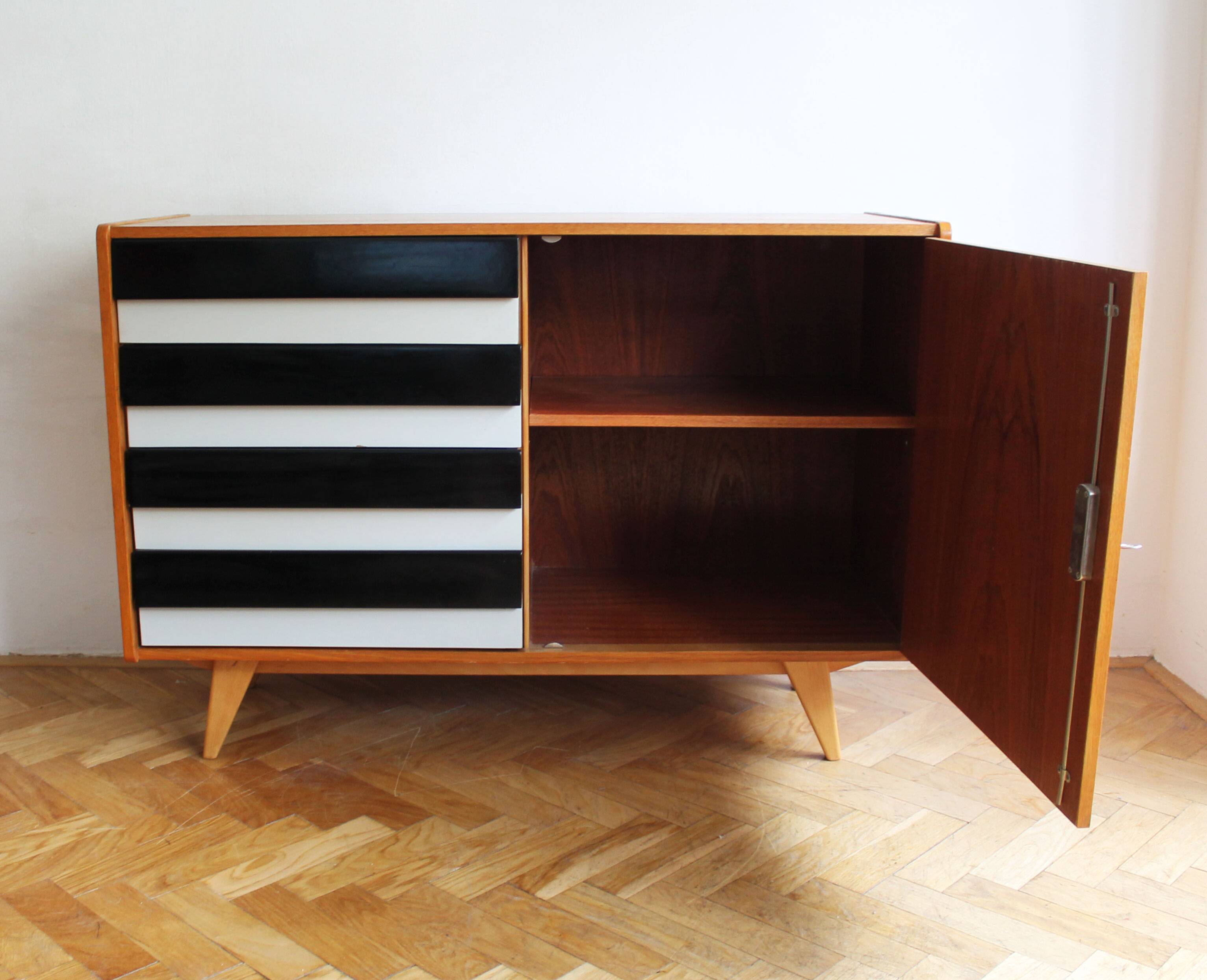 Original 1960s U-458 Sideboard by Jiří Jiroutek, Czechoslovakia