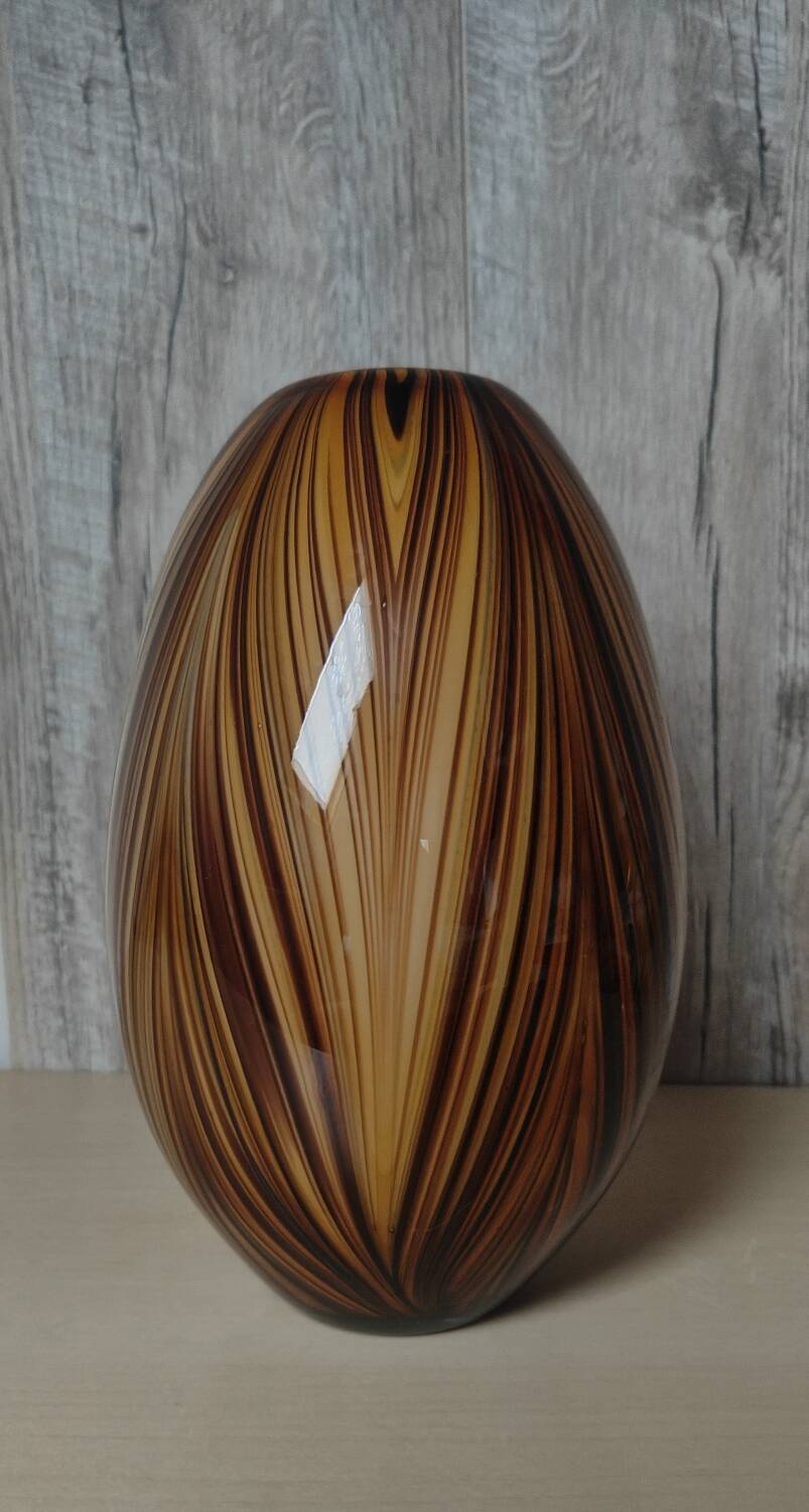 Striped Murano vase