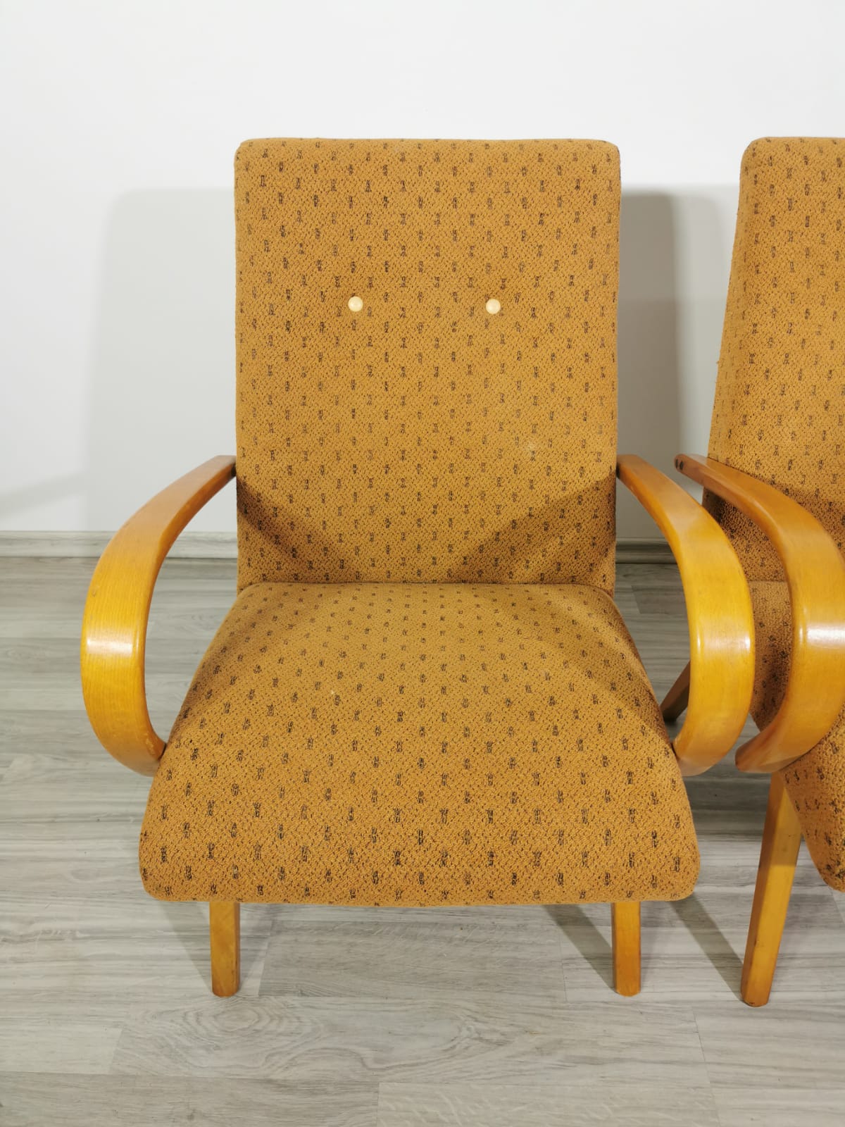 Vintage Armchairs by Jaroslav Smidek, 1960s, Set of 2