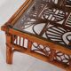 Ensemble de 3 tables basses en rotin