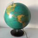 Large terrestrial globe PVC 42cm JRO Verlag vintage 1970