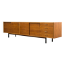 Sideboard 60s, walnut, restored, 272cm