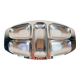 Divided Stainless Steel Tray by Carlo Mazzeri for Alessi, Italy, 1960s