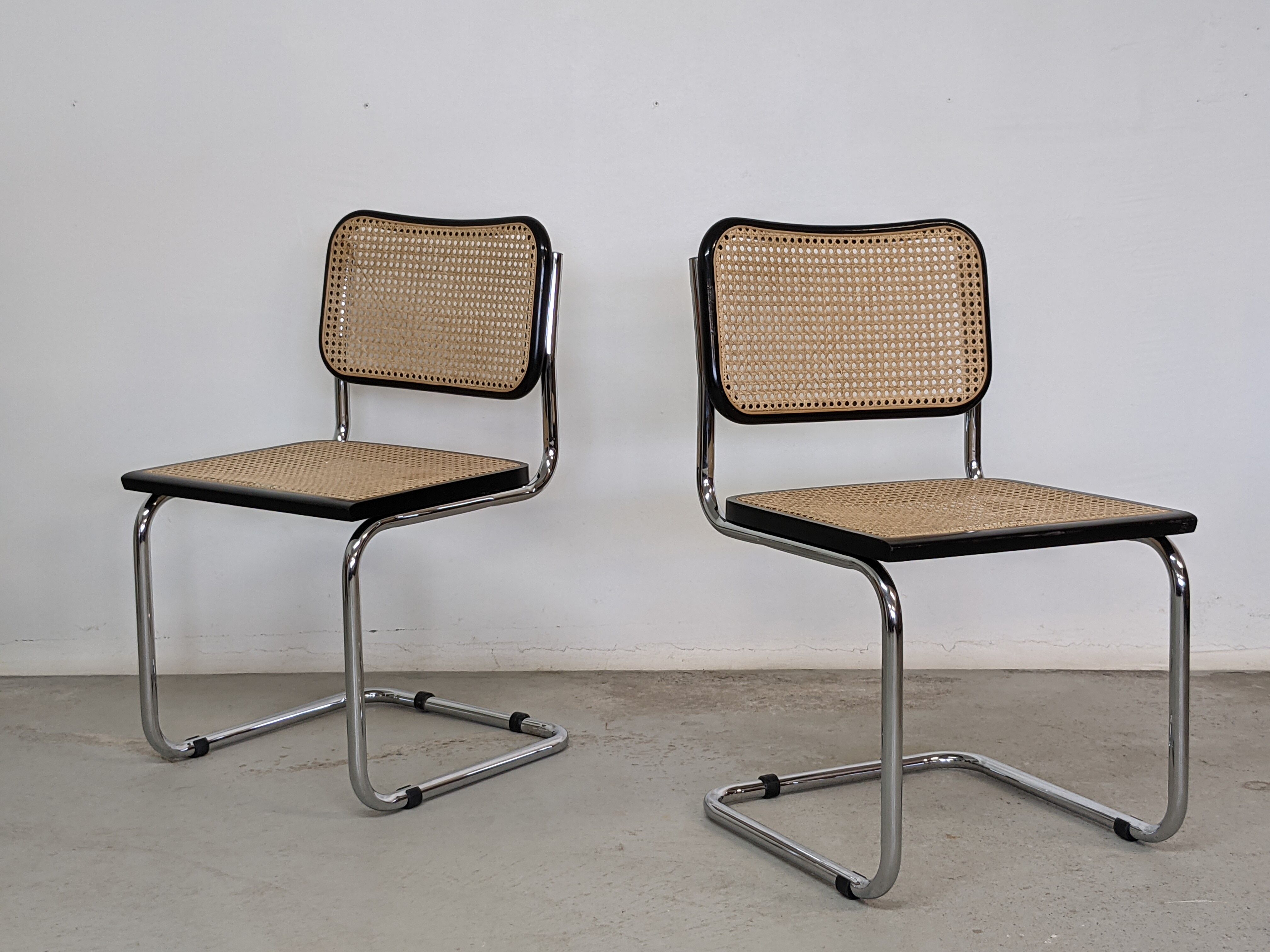 Pair of chairs Cesca B32 Marcel Breuer - 70s