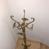 Bronze and onyx coat rack