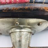 Pair of vintage leather ice skates