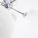 Sputnik chandelier glass and chrome