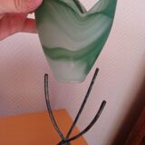 Large metal and glass tealight holder