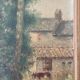 Peinture ancienne encadrée - signée R Guillet - 1948