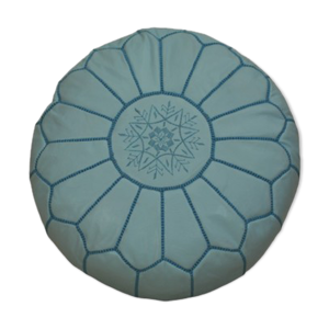 Pouf marocain en cuir