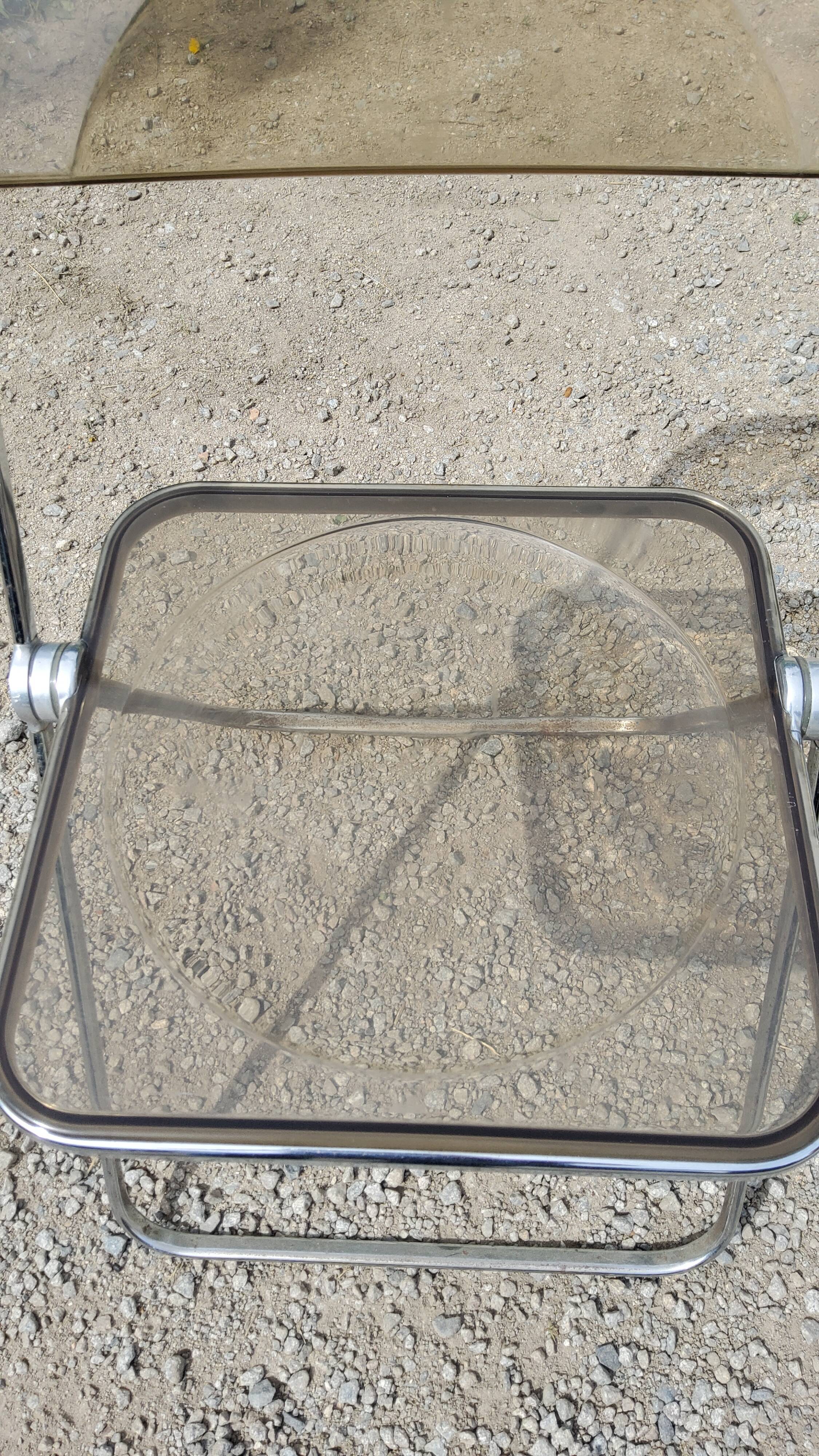 Set of 3 plia chairs by Giancarlo Piretti from the 70s