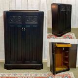 1930s English oak student wardrobe