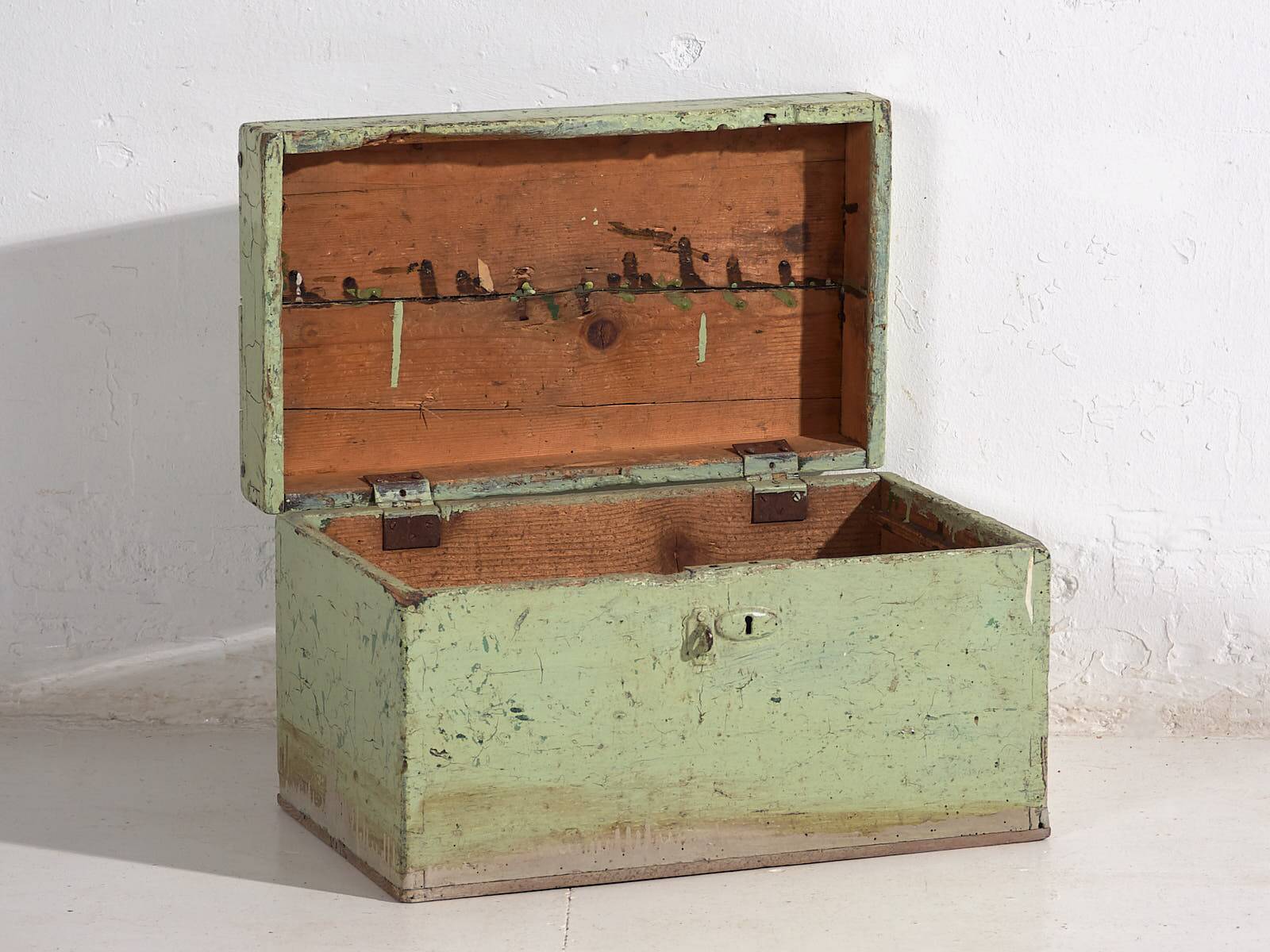 Antique Mint Green Chest (c.1920) #5