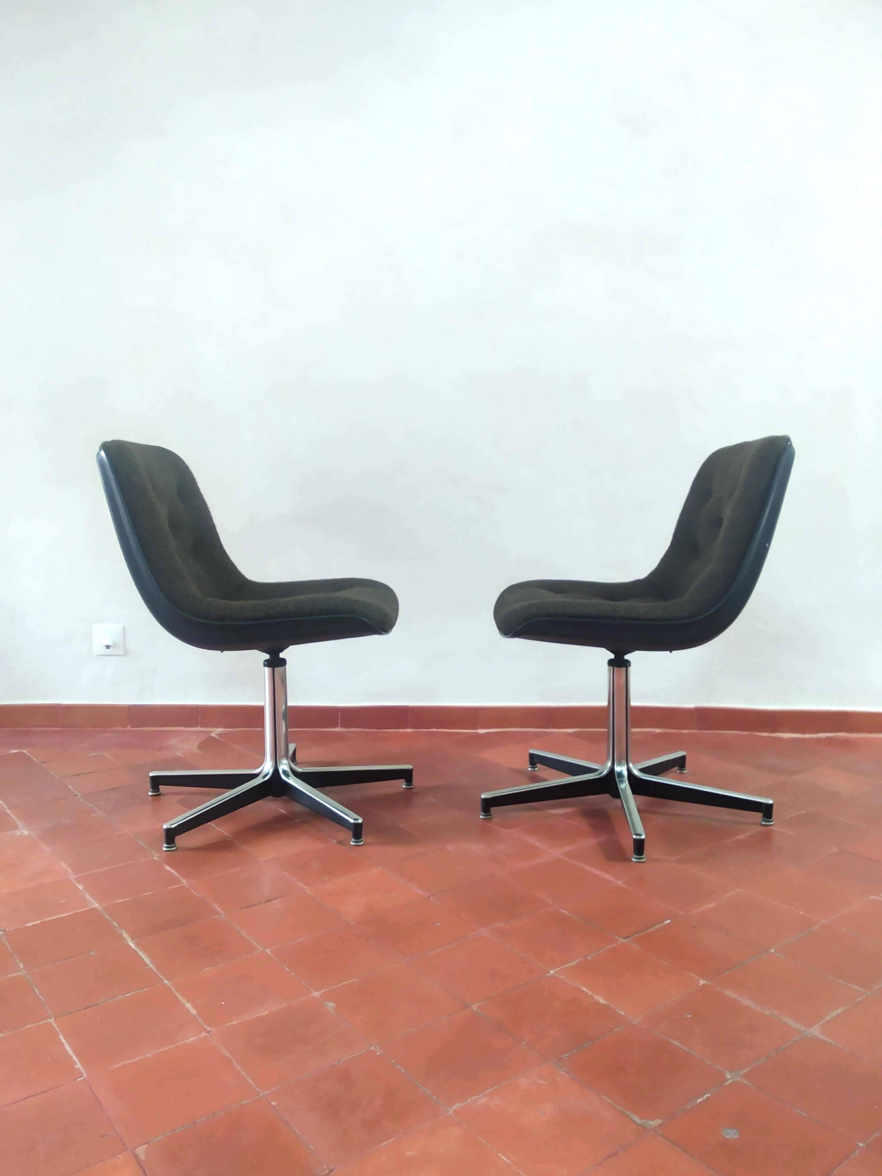 Pair of Vintage Strafor Office Chairs