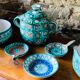 Set of 6 Vallauris ceramic pieces signed Robert Picault