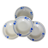 4 deep plates Roselys model Vigne 211248