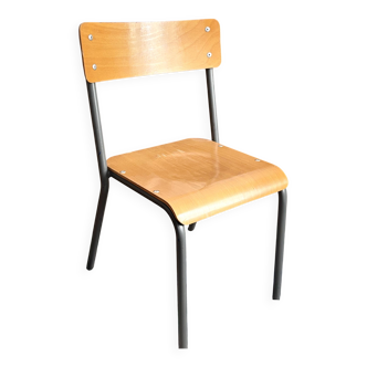 Chaise d’école vintage Mullca