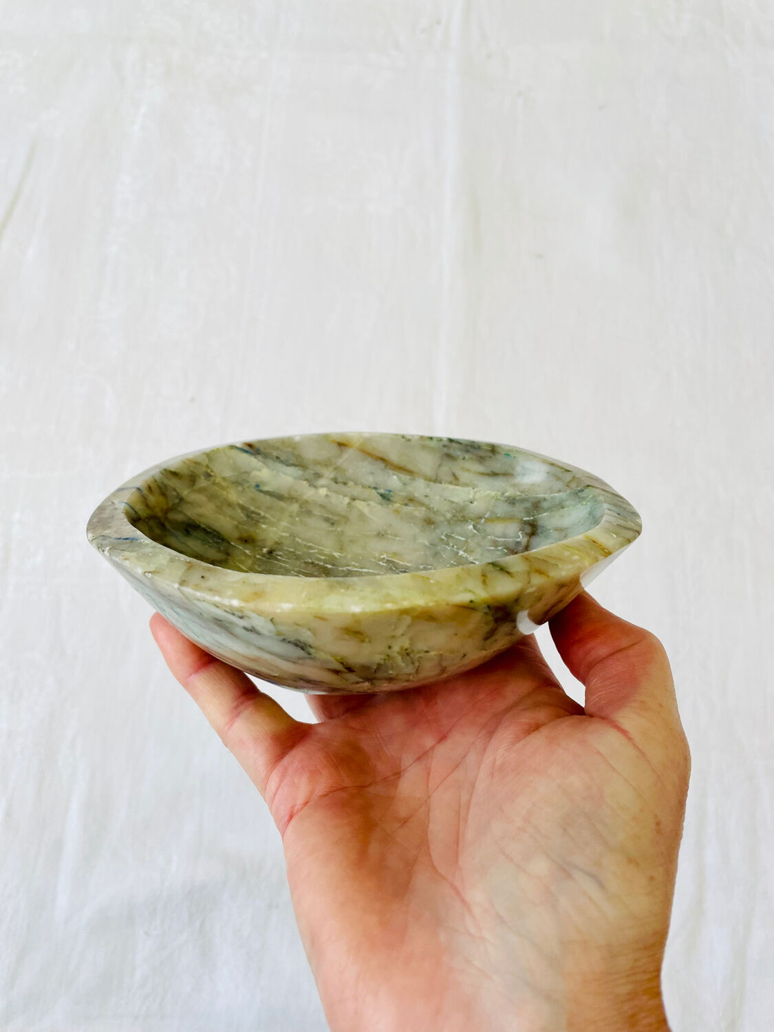 Empty pocket ashtray vintage albatre