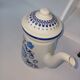 vintage blue and white enamel coffee or teapot