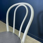 Set of 6 Thonet-type curved wooden bistro chairs