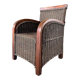Wicker armchair and wood for children