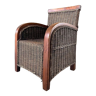 Wicker armchair and wood for children