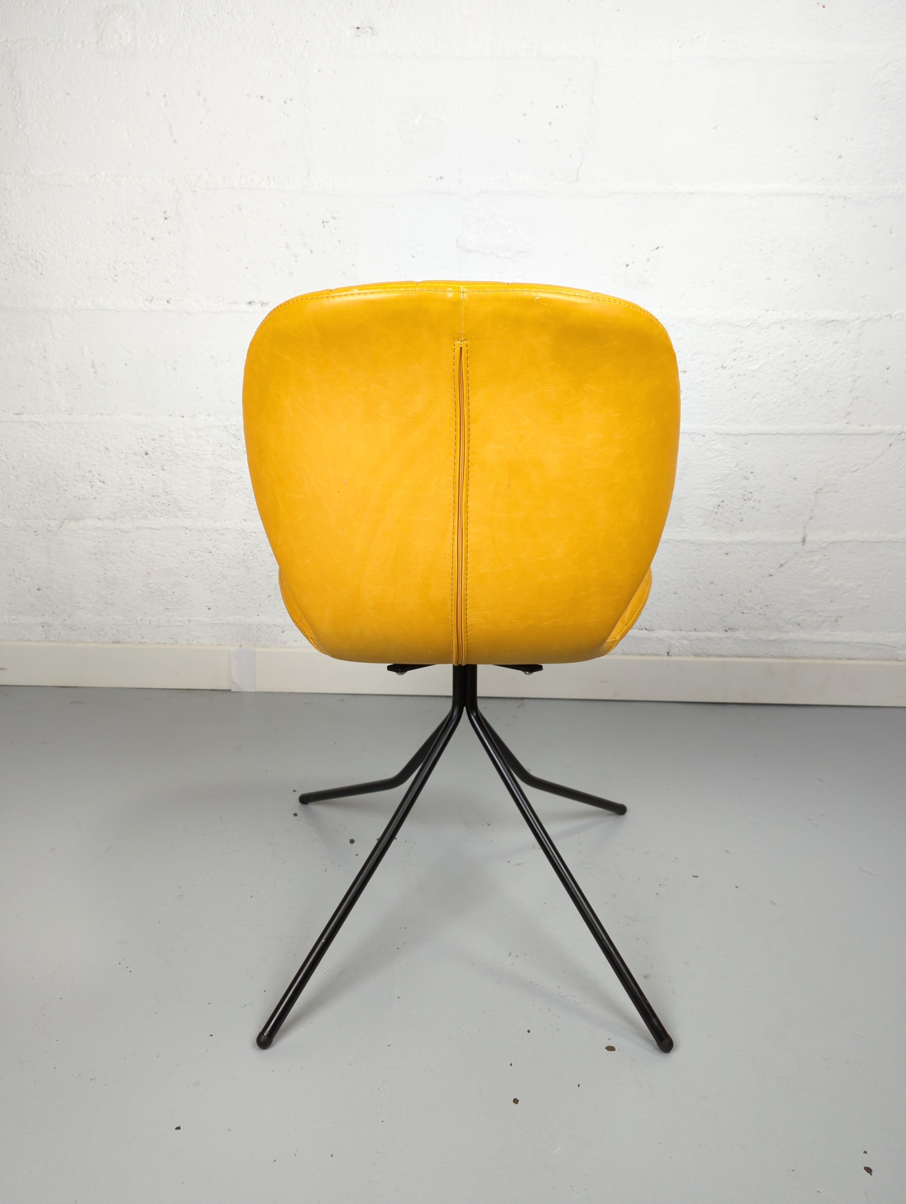 Chair brand Zuiver yellow leather